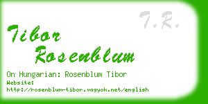 tibor rosenblum business card